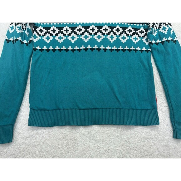 Alex Stevens Mens Medium Fair Isle Kitty Cat Ugly Christmas Sweater Holiday Xmas - Picture 7 of 7